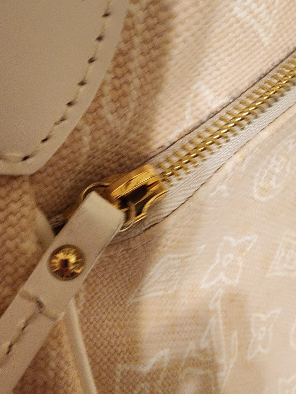 Louis Vuitton Limited Edition Sable Canvas Cabas Ipanema PM Tote Bag 2009 Rare - Picture 5 of 16